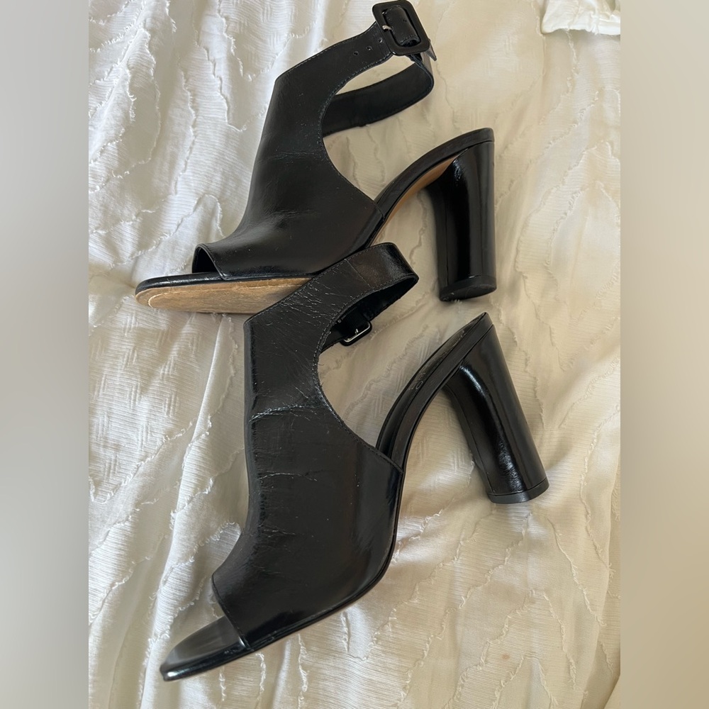 Vince Camuto Black Patent Leather Heels - Picture 6 of 14